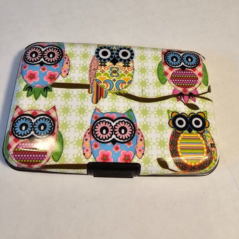 Shell-D / multi colored Owl Credit Card Case